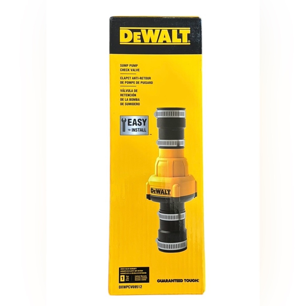 DeWalt Sump Pump Check Valve